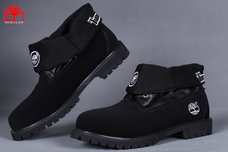 timberland roll top noir